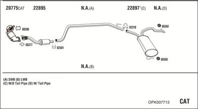 ABGASANLAGE WALKER OPK007713