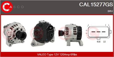GENERATOR / ALTERNATOR CASCO CAL15277GS