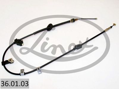 Тросик, cтояночный тормоз LINEX 36.01.03 для ROVER 200