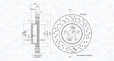Tarcza hamulcowa MAGNETI MARELLI 360406218402