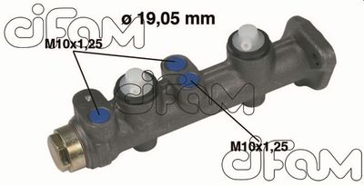 Главный тормозной цилиндр CIFAM 202-008 для FIAT 125
