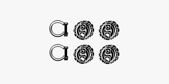 SET MONTARE SISTEM DE ESAPAMENT HJS 82224699