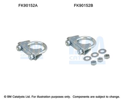 Монтажный комплект, катализатор BM CATALYSTS FK90152 для FIAT CINQUECENTO