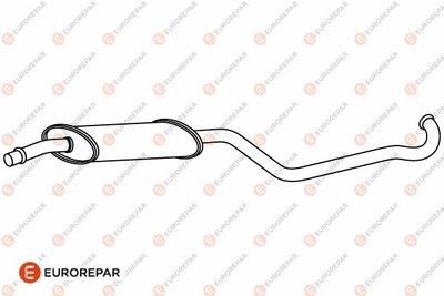 EUROREPAR E12802V Глушитель выхлопных газов  для PEUGEOT 206 Наклонная задняя часть (2A/C) 1.6 16V