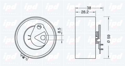 ROLA INTINZATOR CUREA DISTRIBUTIE IPD 140279 1