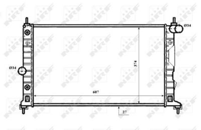 RADIATOR RACIRE MOTOR NRF 53844 4