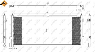 Kondensor, klimatanläggning NRF 35891