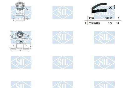 SET CUREA DE DISTRIBUTIE Saleri SIL TK1171 1