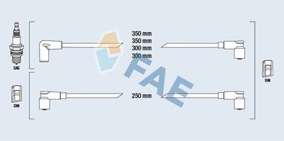 комплект запалителеи кабели FAE 83850