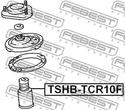 TSHB-TCR10F Пыльник переднего амортизатора  FEBEST FEBEST 
