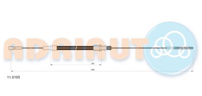 въжен механизъм, задействане на съединителя ADRIAUTO 11.0105