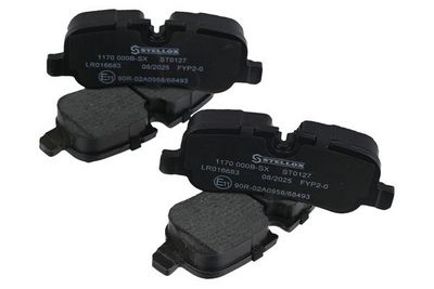 комплект спирачно феродо, дискови спирачки STELLOX 1170 000B-SX