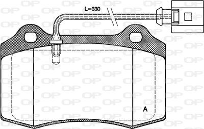 OPEN PARTS BPA0434.01 Тормозные колодки и сигнализаторы  для SEAT LEON (Сеат Леон)