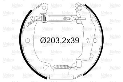 Комплект тормозных колодок VALEO 554782 для RENAULT RAPID