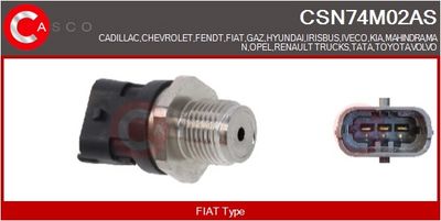 SENZOR PRESIUNE COMBUSTIBIL CASCO CSN74M02AS