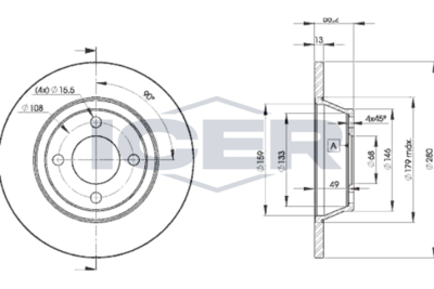 спирачен диск ICER 78BD8014-2