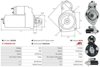 STARTER AS-PL S0723S 4