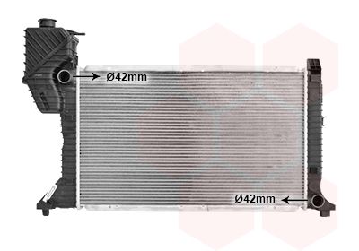 Радиатор, охлаждение двигателя VAN WEZEL 30002183 для MERCEDES-BENZ SPRINTER