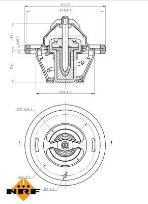 Thermostat, coolant 725064