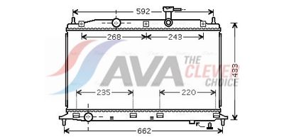 RADIATOR RACIRE MOTOR AVA Clever Choice HY2188