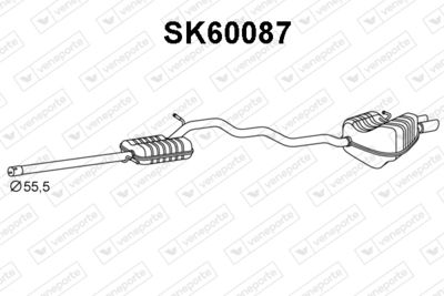 Глушитель выхлопных газов конечный VENEPORTE SK60087 для SKODA SUPERB