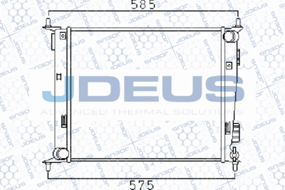 Радиатор, охлаждение двигателя JDEUS 065M20 для KIA SOUL