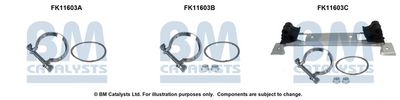 zestaw montażowy, filtr sadzy / filtr cząstek stałych BM CATALYSTS FK11603