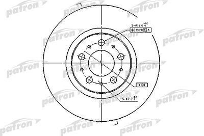 Тормозной диск PATRON PBD4053 для VOLVO V70