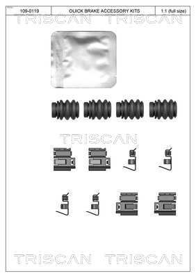 Комплектующие, колодки дискового тормоза TRISCAN 8105 801601 для JAGUAR F-TYPE