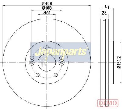 спирачен диск JAPANPARTS