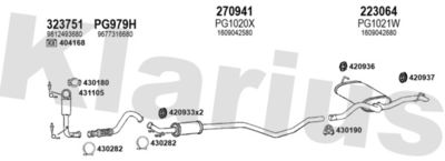 Układ wydechowy KLARIUS 631843E
