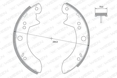 Комплект тормозных колодок WEEN 152-2214 для CARBODIES FL2