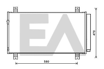 EACLIMA 30C51025 Радиатор кондиционера  для MITSUBISHI GRANDIS (Митсубиши Грандис)