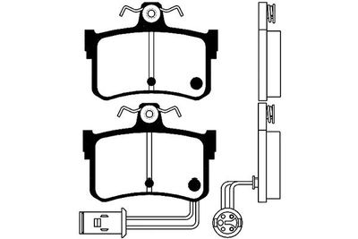 Kavo Parts Stabdžių trinkelių rinkinys, diskinis stabdys