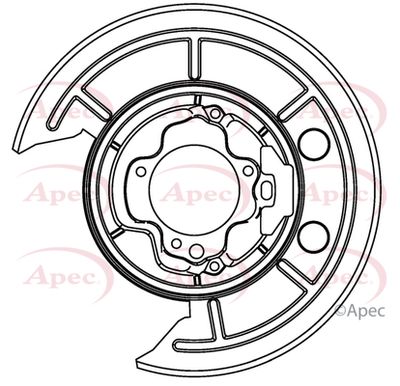 Splash Panel, brake disc APEC ASG1012