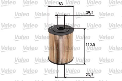 Масляный фильтр VALEO 586526 для AUDI Q7