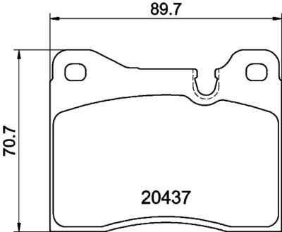 Комплект тормозных колодок, дисковый тормоз MINTEX MDB1115 для ALFA ROMEO 6