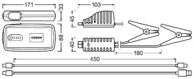 Batteri-starthjälp OSRAM OBSL260