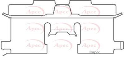 Accessory Kit, disc brake pad APEC KIT1125