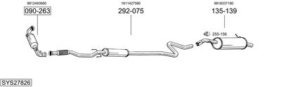 Układ wydechowy BOSAL SYS27826