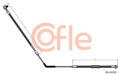 COFLE 92.BH.LR029 Тормозной шланг  для LAND ROVER RANGE ROVER III (L322) 4.4 4x4