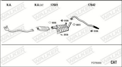 Изпускателна система WALKER FO76000