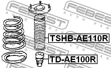 TSHB-AE110R FEBEST Пыльник амортизатора FEBEST 