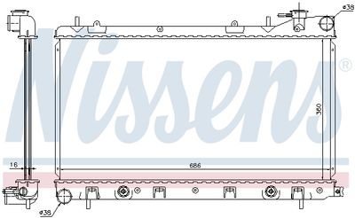 Radiator, engine cooling 67728