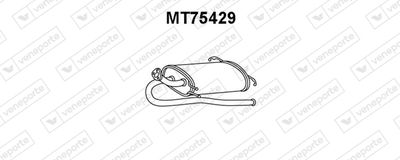 VENEPORTE MT75429 Глушитель выхлопных газов для MITSUBISHI SPACE WAGON (N3_W, N4_W)