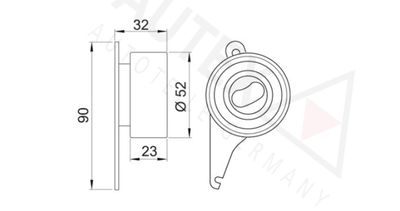 ROLA INTINZATOR CUREA DISTRIBUTIE AUTEX 641574 1