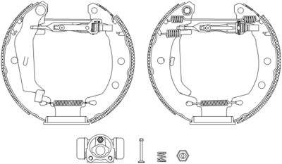 TEXTAR Bremsbackensatz Shoe Kit Pro (84049500)