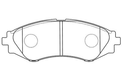 Kavo Parts Stabdžių trinkelių rinkinys, diskinis stabdys