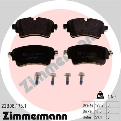 Brake Pad Set, disc brake 22308.175.1