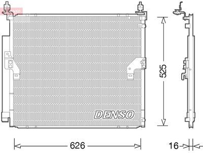 DENSO DCN50034 Радиатор кондиционера  для TOYOTA FJ CRUISER (Тойота Фж круисер)